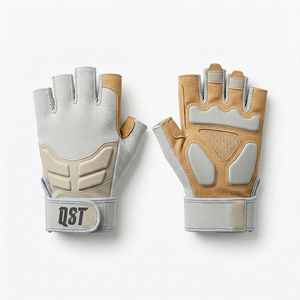Gants de musculation respirants pour hommes avec support de poignet réglable, paume antidérapante, pour entraînement en salle de sport et fitness - Product Image 1