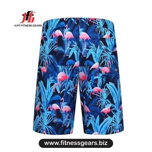 Shorts de Baño para Hombre con Estampado de Flamencos, Secado Rápido, con Cordón Ajustable, Ropa Casual de Playa - Product Image 3