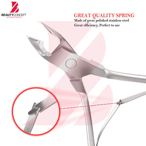 Ensemble professionnel de pinces à cuticules avec système à double ressort, outil de suppression des peaux mortes à bord tranchant pour manucure et pédicure en salon - Product Image 3