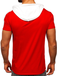 New Winter Men's <b>Short</b> <b>Sleeve</b> <b>Hoodies</b> Solid Color Fleece Basics Cotton Blended <b>Hoodies</b> - Product Image 5