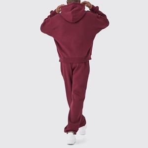 2024 survêtement en coton éponge lourd personnalisé pour hommes avec logo brodé couture 3D personnalisé pour hommes - Product Image 2