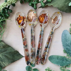 Resin Spoons Handmade Salad Servers From India for Sale in Bulk Wholesale Multicolor Resin Utensils - Product Image 2