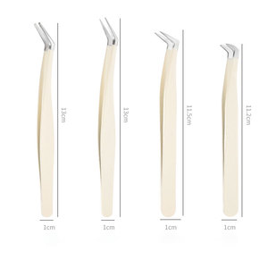 Pince à épiler économique en acier inoxydable pour cils, maquillage de précision, épilation des sourcils, mise en forme, soins de beauté, extension de cils - Product Image 2