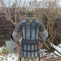 Traje de armadura islámica Moro Medieval, traje de armadura de medio cuerpo turco usable, casco otomano, Cosplay del siglo XV, Halloween