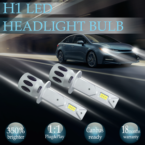 H1 H3 lampadina per fari a LED Canbus ventola muto fascio bianco fendinebbia a LED luce di guida DRL 12V Mini formato 1:1 con lampadina alogena - Product Image 2
