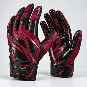Gants de football américain pour sports de plein air, en PU respirant, antidérapants, avec sangle de poignet réglable, utilisables en toutes saisons - Product Image 5