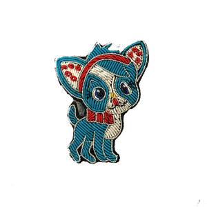 Patch brodé licorne avec perles, motif dessin animé mignon, badge en tissu à coudre, forme irrégulière pour vêtement - Product Image 6