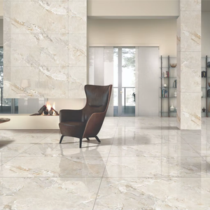 Carreaux de sol et de mur en porcelaine moderne Oyster Crema Endless, finition mate, résistants aux acides, dalles intérieures pour villa, 60x120 CM - Product Image 1