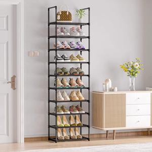 High Capacity <b>Shoe</b> <b>Rack</b> Ten <b>Tier</b> Vertical Organizer Space Saving Design Strong Stable Frame Large Storage Modern Home Display - Product Image 3
