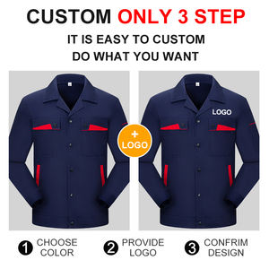 Combinaison de travail pour homme, vêtements de travail de sécurité personnalisés, uniforme avec logo, vêtements de travail à manches longues - Product Image 3