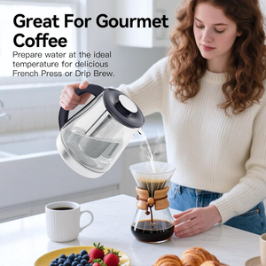 1.5L Glass Tea <b>Kettle</b> Electric Infuser Water Pot <b>Temperature</b> <b>Control</b> Tea Brewing for Home Hotel - Product Image 5