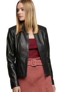 Veste en cuir pour femme, style streetwear, écologique, couleur personnalisée, design uni, veste en cuir pour femme - Product Image 4