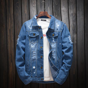 Men's Slim Fit <b>Vintage</b> Streetwear Denim <b>Jacket</b> Button Coat Motorcycle Washed Featuring Stand Hip Hop Style Pockets - Product Image 6