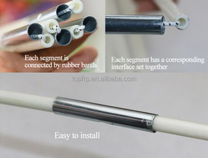 Poteaux de tente flexibles en fibre de verre, tiges creuses en PRV, poteaux pour arche de ballons, service de découpe disponible - Product Image 3