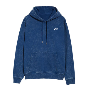 Sweat à capuche unisexe thermique en coton épais 100 % de haute qualité, délavé à l'acide, avec fermeture éclair, design personnalisé, nouvelle mode hiver, uni - Product Image 1