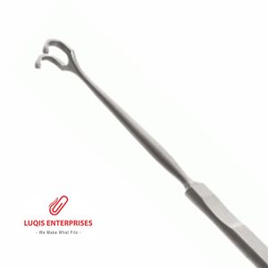 Rétracteur trachéal Jackson 17 cm, double extrémité, en acier inoxydable, instrument chirurgical réutilisable - Product Image 2
