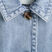Veste en jean décontractée pour femme, manteau en coton classique à manches longues, boutonnée, vêtement d'extérieur tendance pour le printemps et l'automne