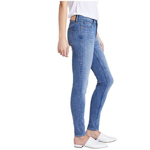 Jeans de Mezclilla Personalizados para Mujer, Estilo Urbano, Vintage, Desgastados, de Cintura Alta y Pierna Recta - Product Image 2