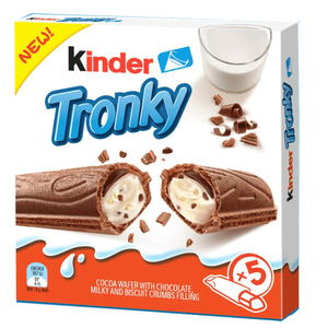 Cheap Rate Crunchy Chocolate Ferrero Kinderr Tronky 3 Pack Chocolate Wafer <b>Bars</b> 90g Wholesale For Export Wafer <b>Snack</b> - Product Image 4