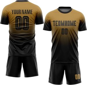 Ensemble d'uniformes de football respirants 100 % polyester de haute qualité pour marques de vêtements de sport, design moderne, noms d'équipe personnalisés par transfert thermique - Product Image 3