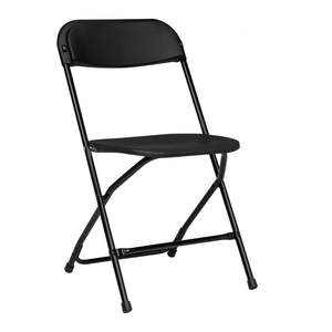 Classic Garden 6pcs Black <b>Plastic</b> <b>Folding</b> <b>Chair</b> Injection Molding Classic Garden <b>Chair</b> Collection - Product Image 2