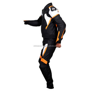 Combinaison de course de moto pour homme sur mesure en cuir véritable, taille plus, imprimée, respirante, imperméable, coupe-vent, design personnalisable - Product Image 5