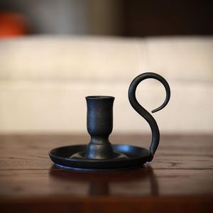 Handmade <b>Brass</b> <b>Candlestick</b> <b>Holder</b> With Ring Top For Home Decoration - Product Image 4