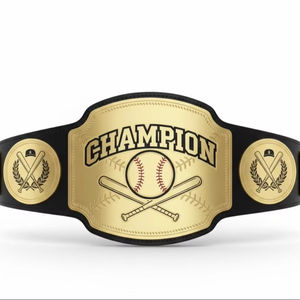 Cinturón de Campeonato de Béisbol para Adultos, Título de Campeonato Personalizado - Product Image 1