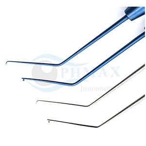 Manipulador de Lentes Oftálmicas de Alta Calidad, Modelo Push-Pull, Gancho Kuglen, Gancho para Iris y Manipulador de Lentes Angulado de Acero Inoxidable - Product Image 4