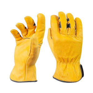 Gants de sécurité antidérapants en cuir de chèvre pleine fleur de qualité supérieure, résistants, personnalisables avec logo, usage général quotidien - Product Image 1