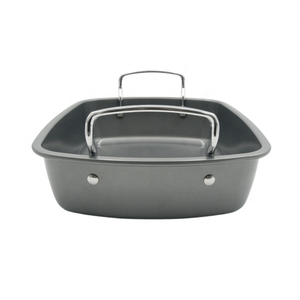 Bandeja para asar duradera de 16 x 12 pulgadas (41 cm x 31 cm) con asa y revestimiento antiadherente, apta para horno. - Product Image 6