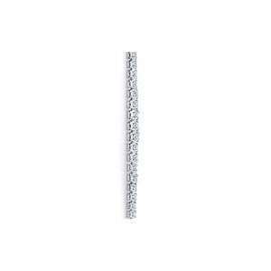 Collar de tenis de lujo con diamantes, solitario central, oro blanco de 14K, diamante redondo brillante cultivado en laboratorio, collar Riviera para mujer - Product Image 2