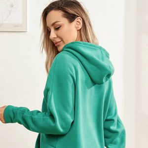 Sudadera con capucha personalizada al por mayor para mujer, de forro polar grueso, estilo oversize, ropa casual de fábrica - Product Image 4