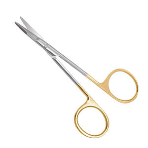 Tijeras Manuales Pequeñas con Mango Dorado M.A SIDDIQUE INTERNATIONAL para Cirugía Dental, Modelo MAS-SS-2126, para Laboratorios Dentales - Product Image 6