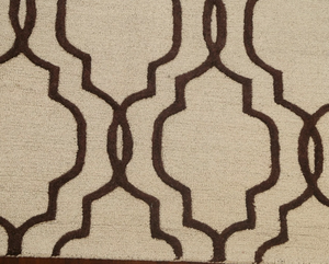 Tapis gris et foncé en laine tuftée à la main, de haute qualité, fait main, écologique, antidérapant, pour salon, chambre d'enfants, hôtels, bureau - Product Image 3