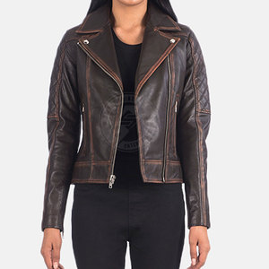 Chaqueta de Cuero para Mujer al por Mayor, Último Diseño, Transpirable, de la Mejor Calidad, Más Vendida, MOQ Bajo - Product Image 1