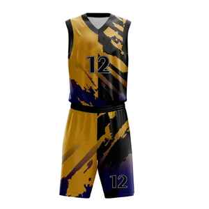 Conjunto de Uniforme de Baloncesto Personalizado Reversible Sublimado Transpirable de Verano, Camiseta y Pantalones Cortos a Rayas con Nombre del Jugador, Ropa de Baloncesto para Adultos - Product Image 2