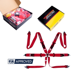 Cinturón de Seguridad Deportivo Profesional TBRACING ECO-D FIA 8853 de 6 Puntos con Cierre Rápido y Bloqueo de Leva, 16 Colores Disponibles - Product Image 1