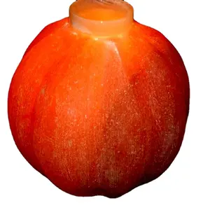 Butiful Shape and Accurate Size of Crystal Aroma Melon Salt Lamp With Wood Base Available at Wholesale Price Direct From Factory