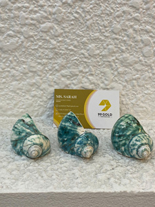 Anneau de serviette fait main au Vietnam, porte-serviettes, porte-anneau par snail & seashell pour la décoration de table de banquet sur le thème de l'océan - Product Image 4