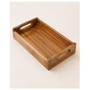 Juego de 3 bandejas de servir de madera MDF premium con estampado de Medusa de lujo, bandeja rectangular decorativa con asas para decoración del hogar y hoteles - Product Image 3