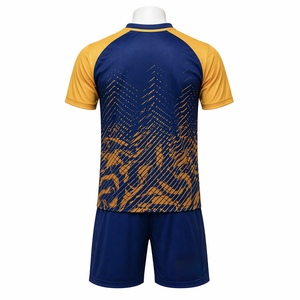 Conjunto de Camiseta de Fútbol de Verano con Cordón Ajustable y Estampado por Transferencia de Calor Personalizado, Uniforme de Fútbol para Hombre de Secado Rápido y Transpirable - Product Image 1
