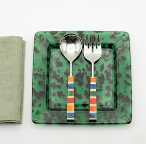 Assiette de luxe en résine écaille de tortue, assiette décorative faite à la main, assiette de service moderne, plat de service rond, assiette à dessert - Product Image 5