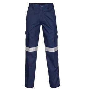 Custom Basic <b>Black</b> CE Certified Breathable Hi-Vis Safety <b>Pants</b> Waterproof Men High Visibility Reflective Tap Road Safety Workout - Product Image 3