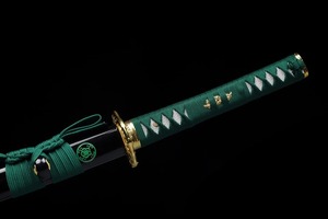 Cuchillo de Acero al Carbono de Grado Industrial con Hoja de Punta Caída, Mango Verde y Funda Negra, Personalizable OEM, Hoja Individual Incluida - Product Image 2