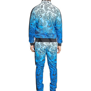 Ensemble de survêtement imprimé léger 100 % coton grande taille pour homme, style streetwear, sweat à capuche et pantalon de jogging, design 2-en-1, vente en gros, OEM - Product Image 2