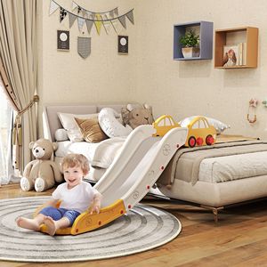 Scivolo Giallo Extra Lungo per Bambini, per Letto e Divano, Facile da Montare, Strutture per Arrampicata e Giochi da Interno - Product Image 2
