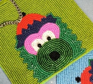 Monedero de Cuentas Coloridas Hecho a Mano para Niños, Cartera de Tela Personalizada con Cierre de Cremallera, Monedero de Bolsillo, Arte y Manualidades - Product Image 4