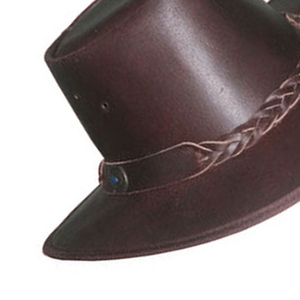 Sombrero de Cuero para Hombre, Estilo Casual, Clásico, Estilo Western, para Exteriores, de Cuero Genuino - Product Image 6