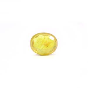 Loose 3.25 Carat Oval Cut Yellow Sapphire Gemstone for Fine Jewelry - Product Image 2